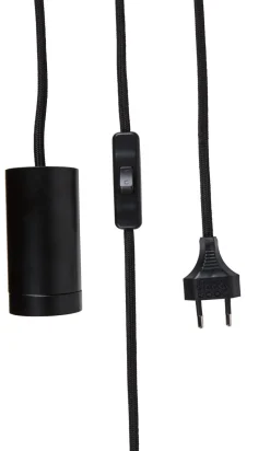 Northlight lampeholder med tekstilledning