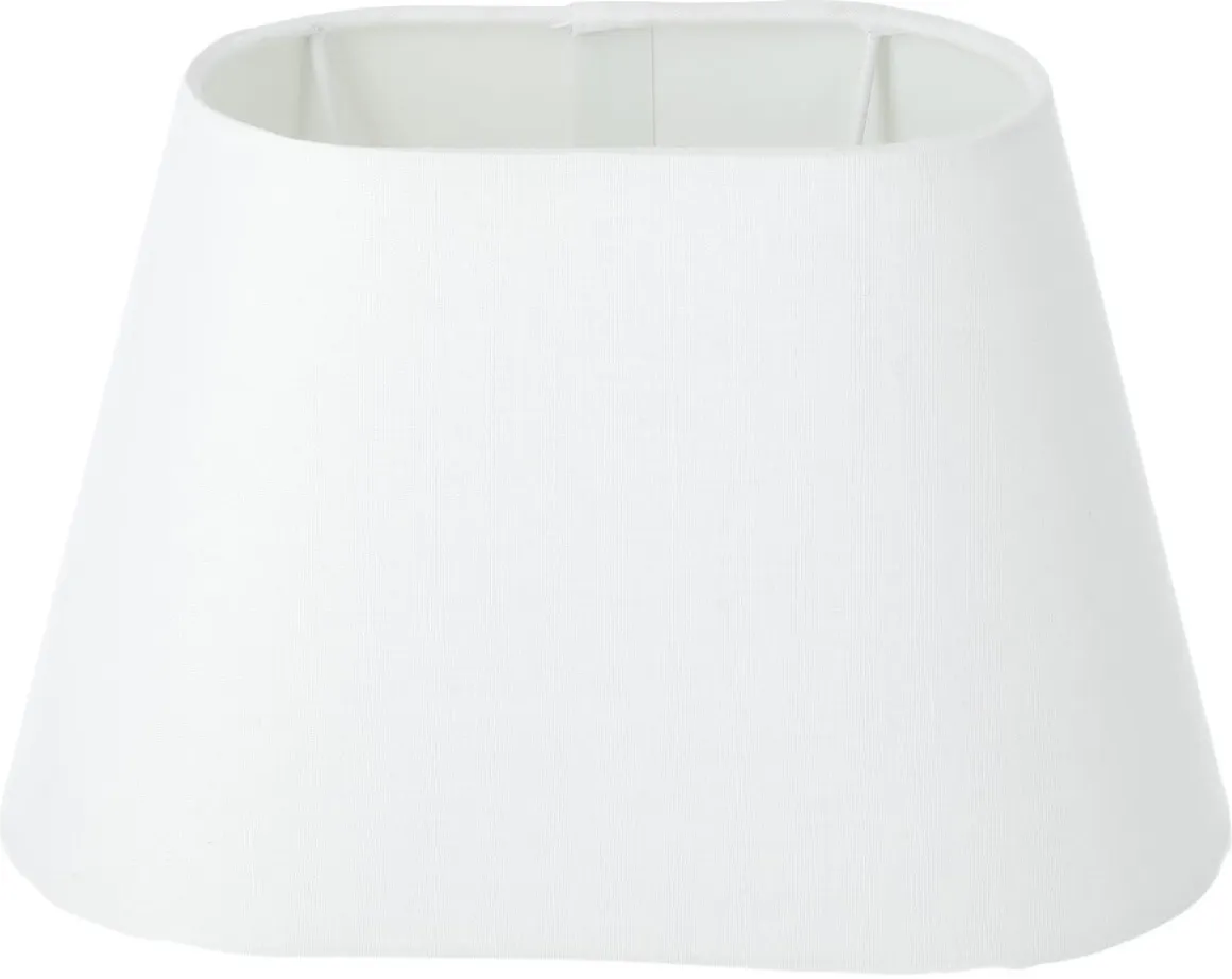 Northlight liten, oval lampeskjerm i stoff, 22 x 15 cm