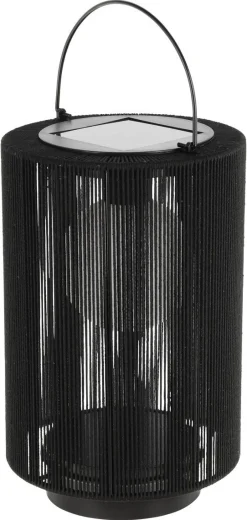 Northlight solcellelykt metall og stoff 35 cm
