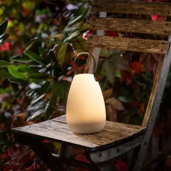 Northlight solcellelykt med hank, RGB og hvitt lys