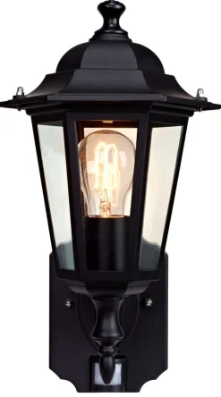 Northlight  utelampe klassisk IP33, med sensor