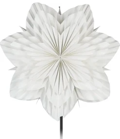 Northlight adventsstjerne brettet blomst, hvit