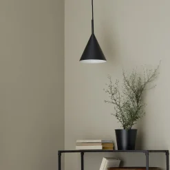 Northlight Cone lampe og vekstlys til vindu, svart