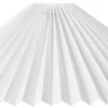 Northlight Ines plissert lampeskjerm hvit, 25 cm og 36 cm