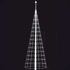 Northlight LED-flaggstanglys, nett, 8 meter