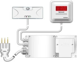 Norwesco SEF 230S komfyrvakt med varmevakt 25 A, 230 V