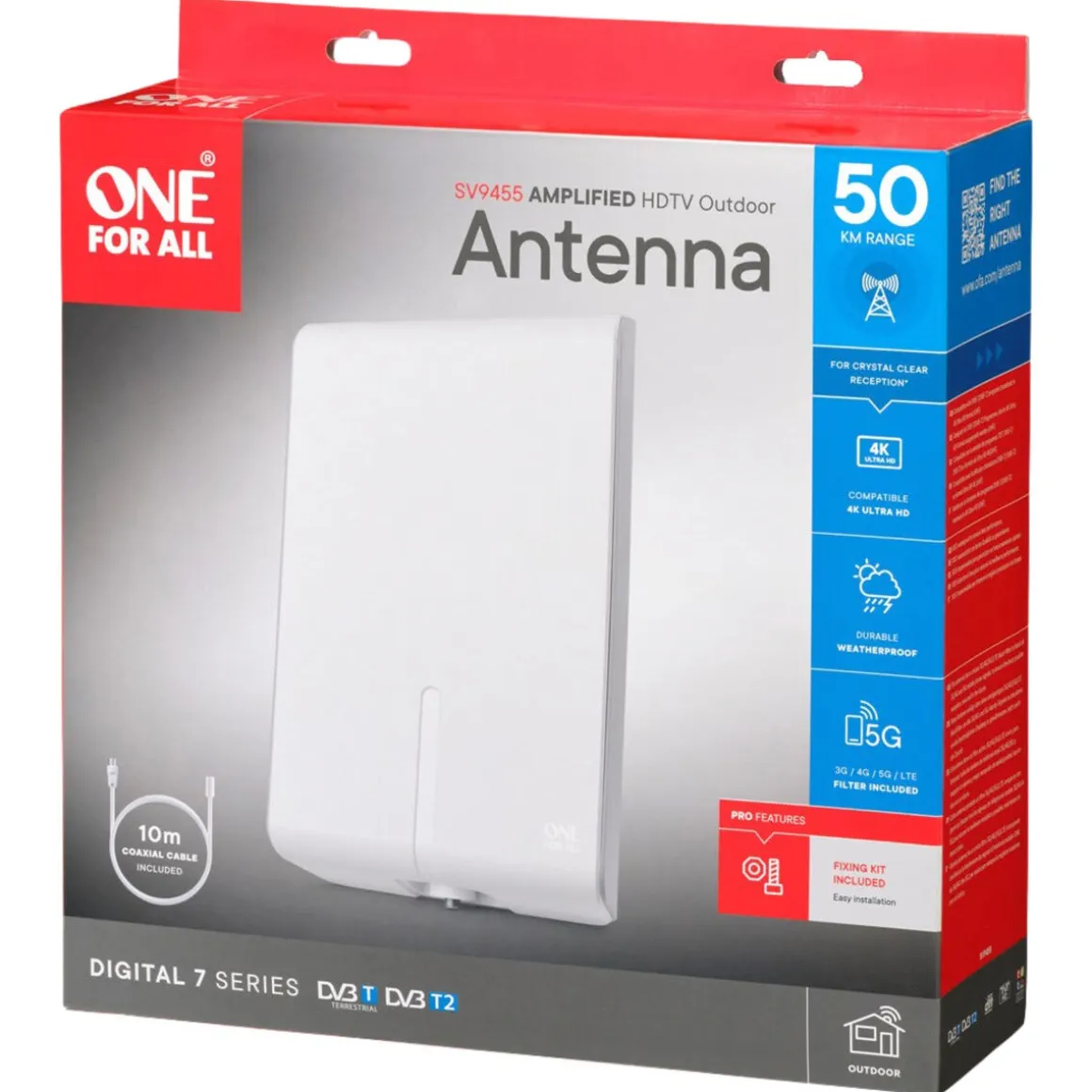 One For All SV9455 TV-antenne utendørs, for klar HD-TV