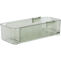 Oppbevaringsboks justerbar transparent grønn 23–36,5 cm