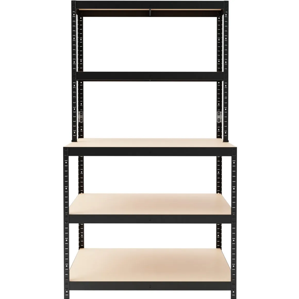 Oppbevaringshylle med arbeidsbenk, 100 x 30 x 180 cm