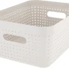 Oppbevaringskurv Neat beige, resirkulert plast