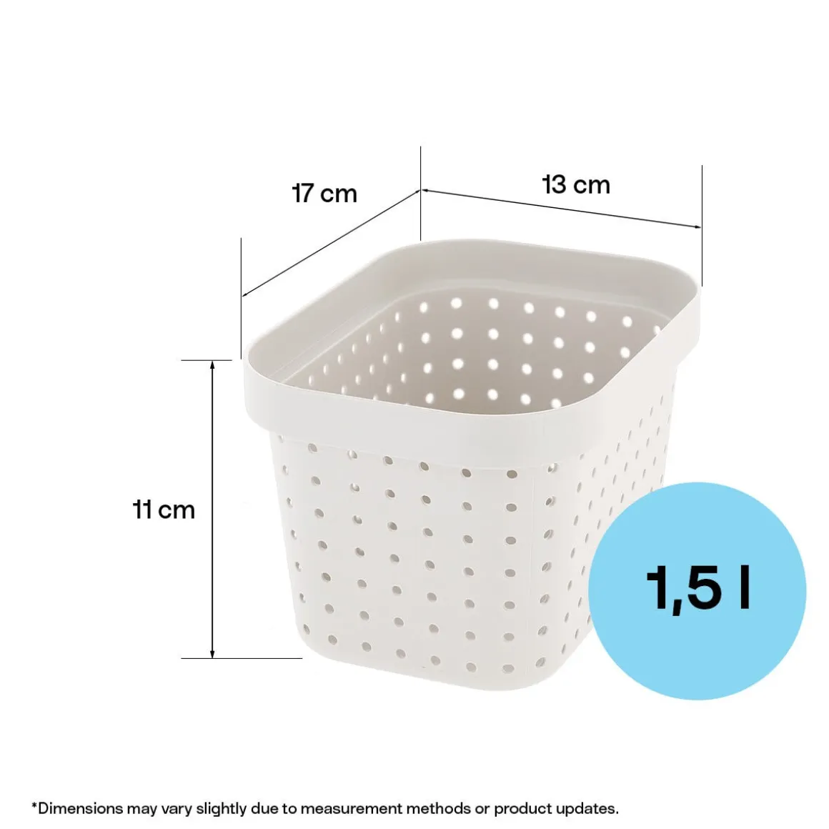 Oppbevaringskurv Neat beige, resirkulert plast