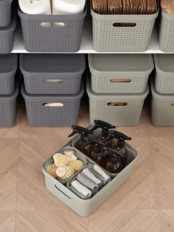 Oppbevaringskurv Neat, grønn, resirkulert plast