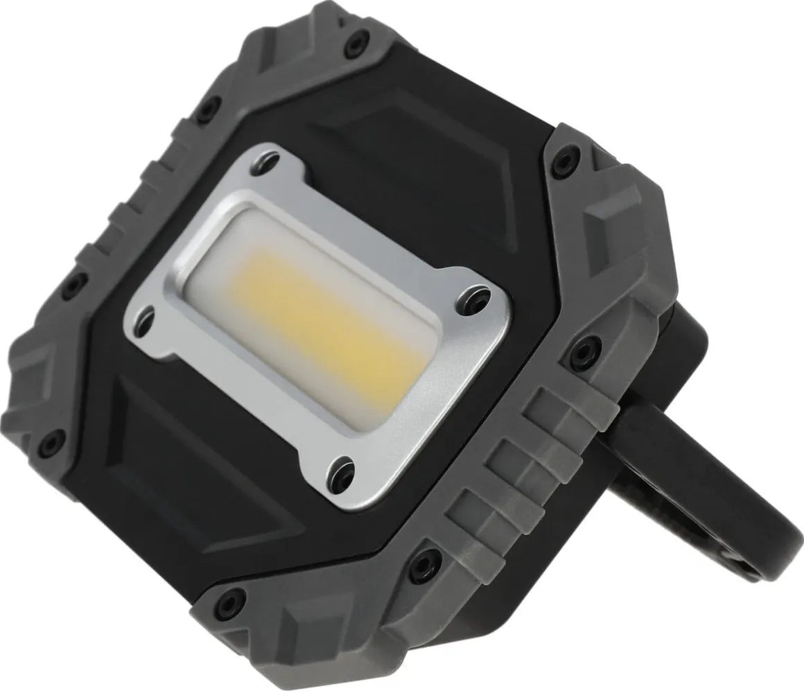 Oppladbar arbeidslampe LED med magnet og powerbank, 6 W
