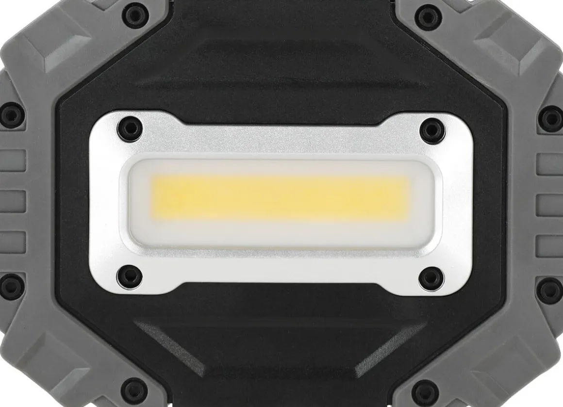 Oppladbar arbeidslampe LED med magnet og powerbank, 6 W
