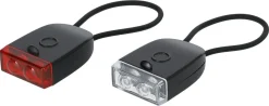 Oppladbar hvit og rød mini-LED med strikk, 2-pakning