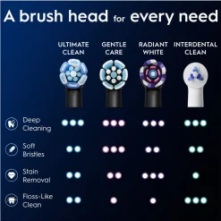 Oral-B iO Ultimate Clean børstehode, svart