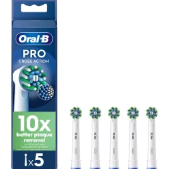 Oral-B Pro Cross Action børstehoder, hvit