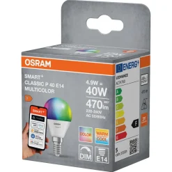Osram Smart+ Matter LED-pære E14 RGBW 4,9 W