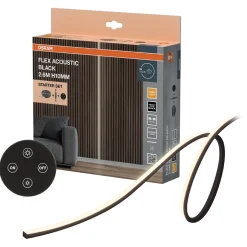 Osram LED-list til akustikkpanel, startkit svart, 2,6 m