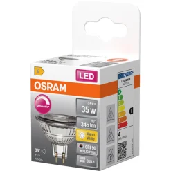 Osram reflektorpære LED GU5.3 3,4 W dimbar varmhvit
