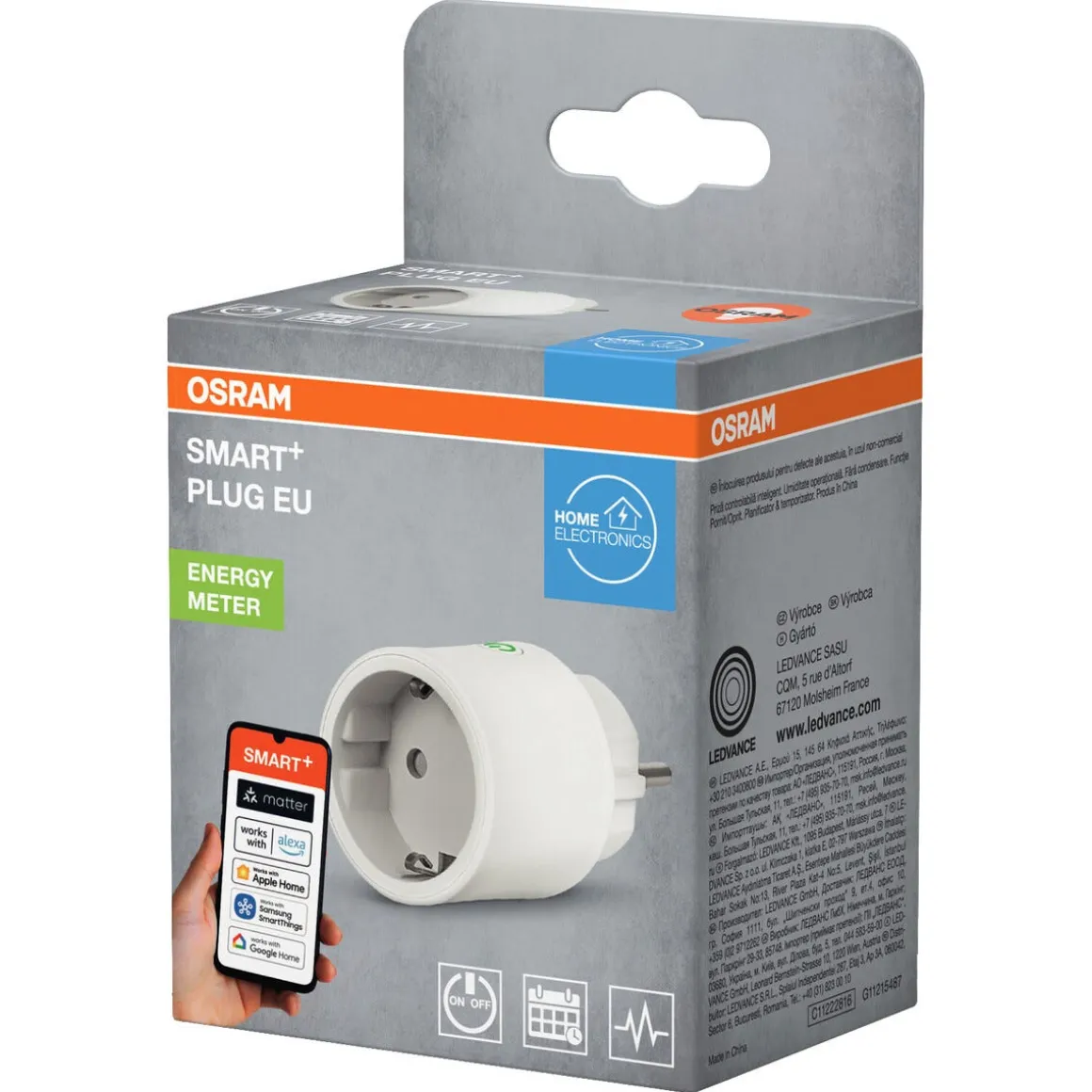 Osram Smart+ Matter Smart plug wifi innendørs EU