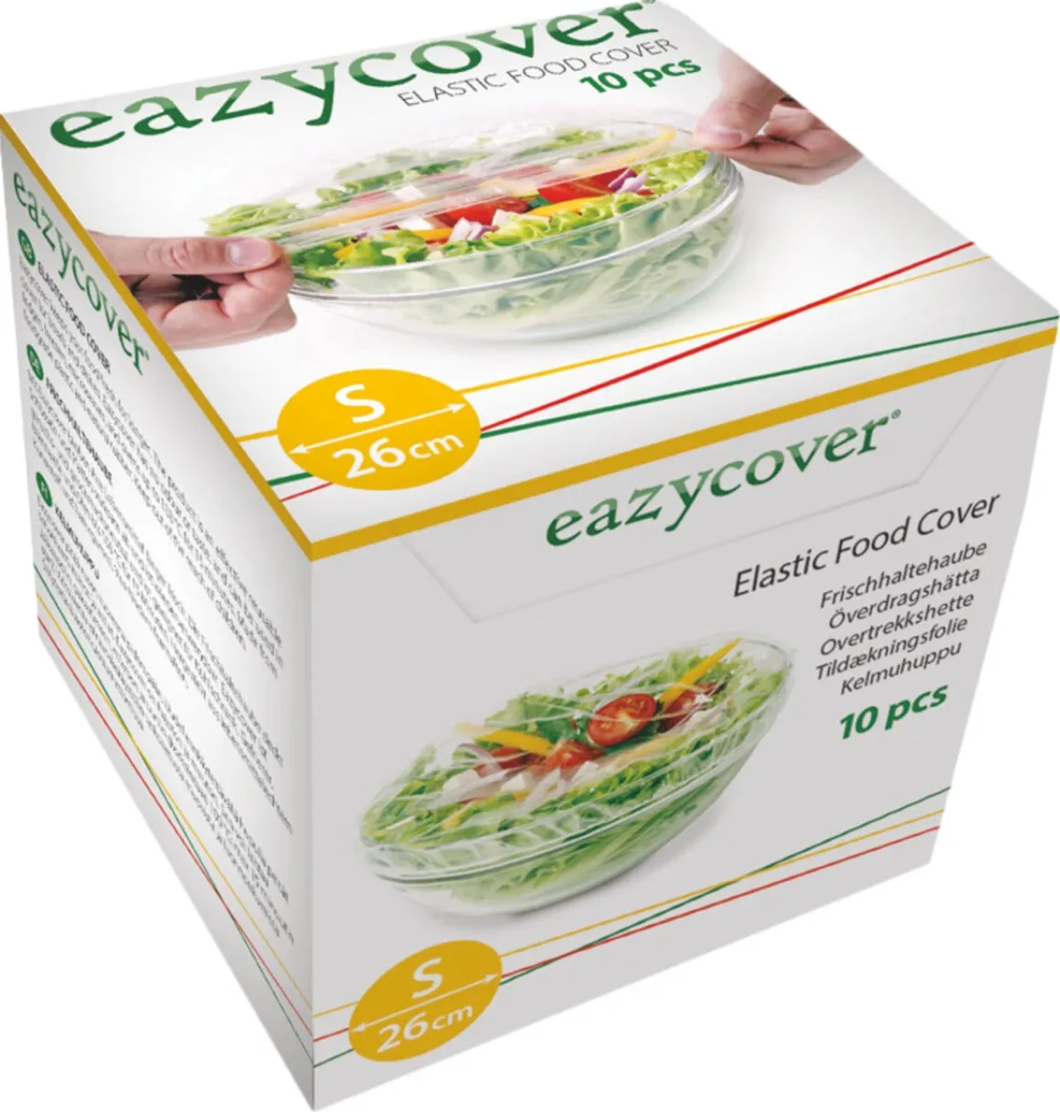 Overtrekkshette med elastisk bånd Eazycover, 5-pakning eller 10-pakning