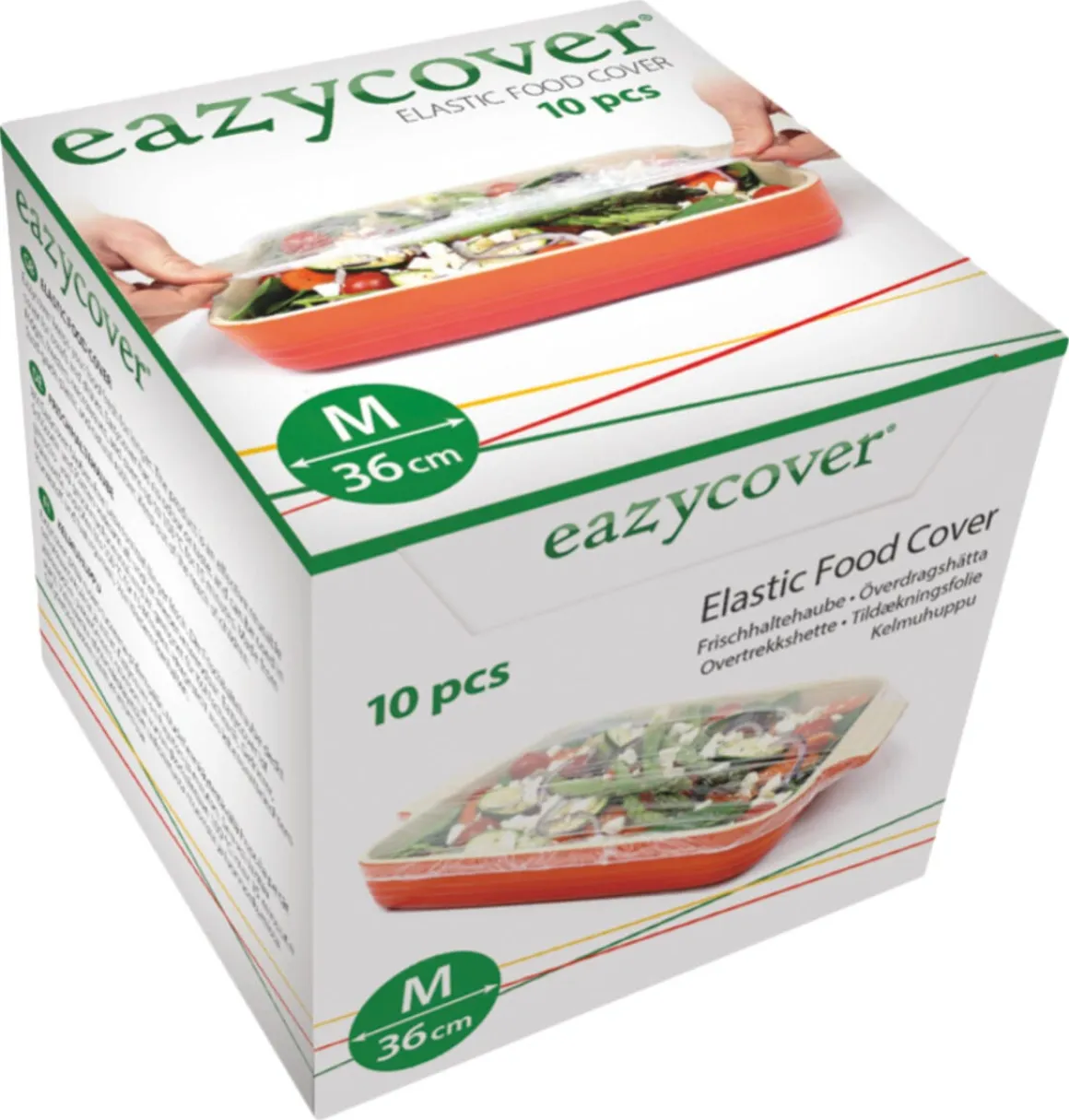 Overtrekkshette med elastisk bånd Eazycover, 5-pakning eller 10-pakning