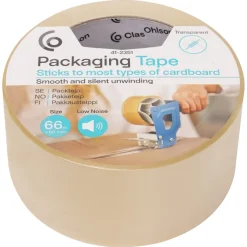 Pakketeip stille avriving transparent 50 mm x 66 m