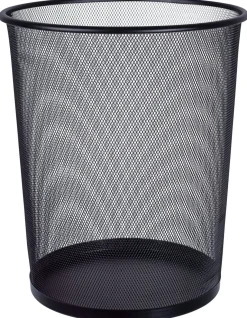 Papirkurv metall, svart