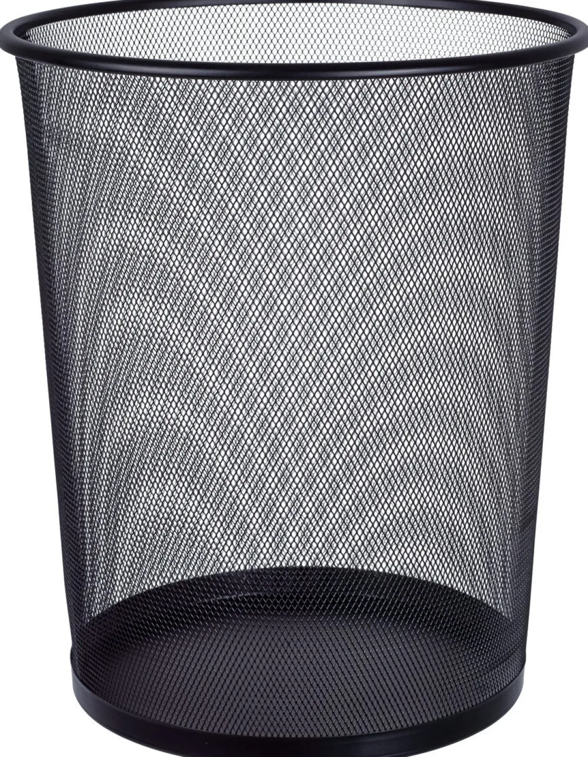 Papirkurv metall, svart