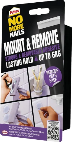 Pattex No More Nails Mount & Remove heftemasse