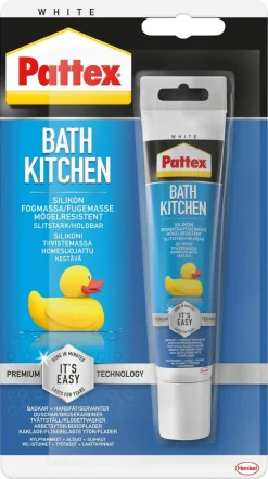 Pattex silikon innendørs, hvit