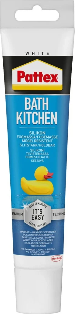 Pattex silikon innendørs, hvit