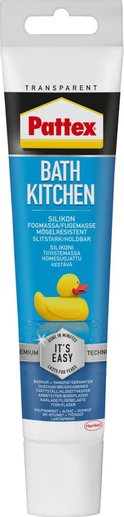 Pattex silikon innendørs, transparent