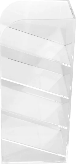 Pennestativ med flere rom, transparent plast