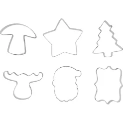 Pepperkakeformer, klassiske julemotiver, 6-pakning