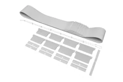 Persiennelameller til vindu, 8,9 x 250 cm, 8-pakning