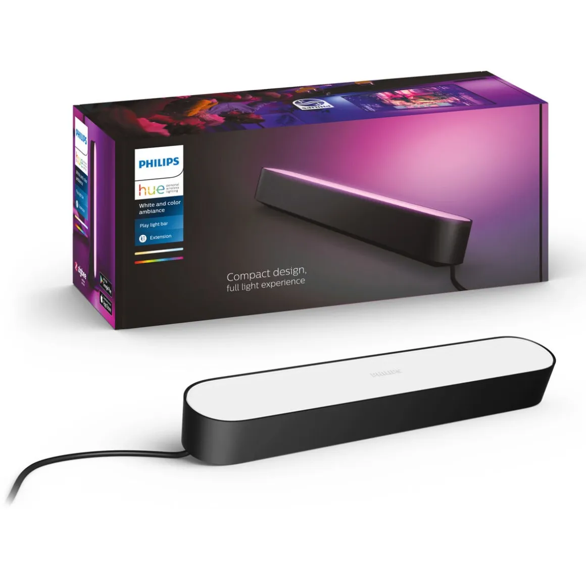 Philips Hue WCA Play Light Bar lysskinne, svart