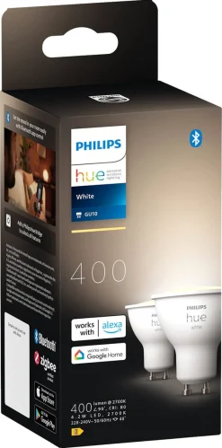 Philips Hue White GU10 LED Bluetooth, 2-pk