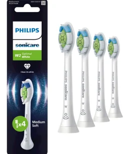 Philips Sonicare W2 Optimal White tannbørstehode, 4-pakning