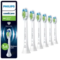 Philips Sonicare W2 Optimal White tannbørstehode, 6-pakning