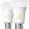 Philips Hue White Ambiance LED-pære E27, 2-pk