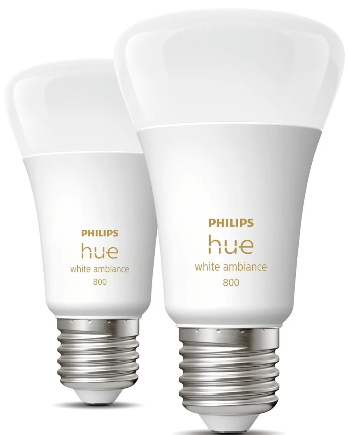 Philips Hue White Ambiance LED-pære E27, 2-pk