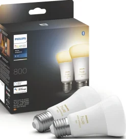 Philips Hue White Ambiance LED-pære E27, 2-pk