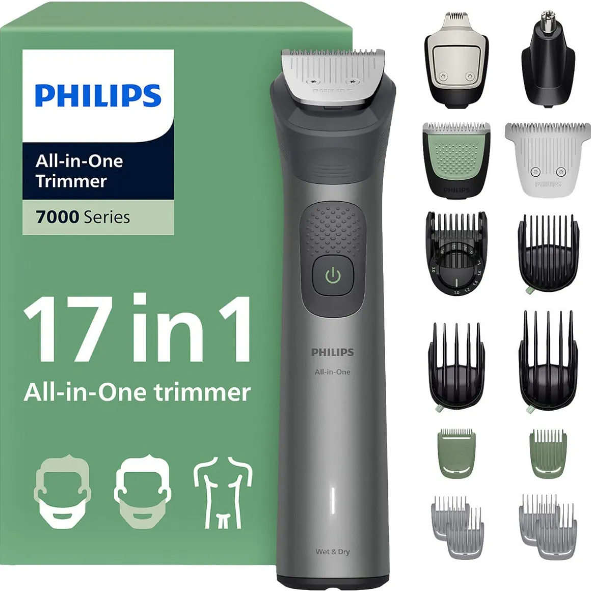 Philips MG7951/15 multitrimmer 17-i-1, batteridrevet