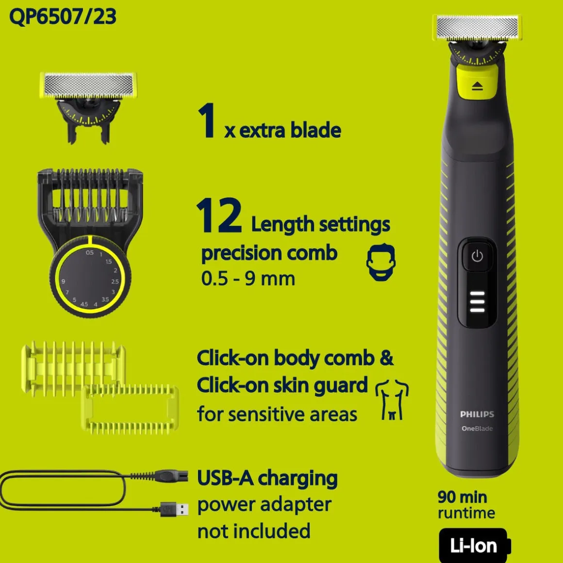 Philips skjeggtrimmer OneBlade Pro 360 QP6507/23
