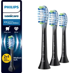 Philips Sonicare C3 Premium Plaque Defence tannbørstehode, 3-pakning