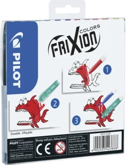 Pilot Frixion Colors utviskbare tusjpenner, kryssordpenn