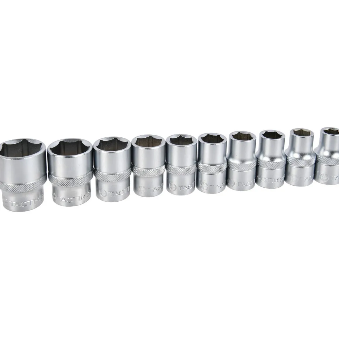 Pipesett 1/2" sekskant 10–24 mm, 10 deler