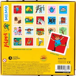 Pippi Langstrømpe Memo 36 deler barn, fra 3 år